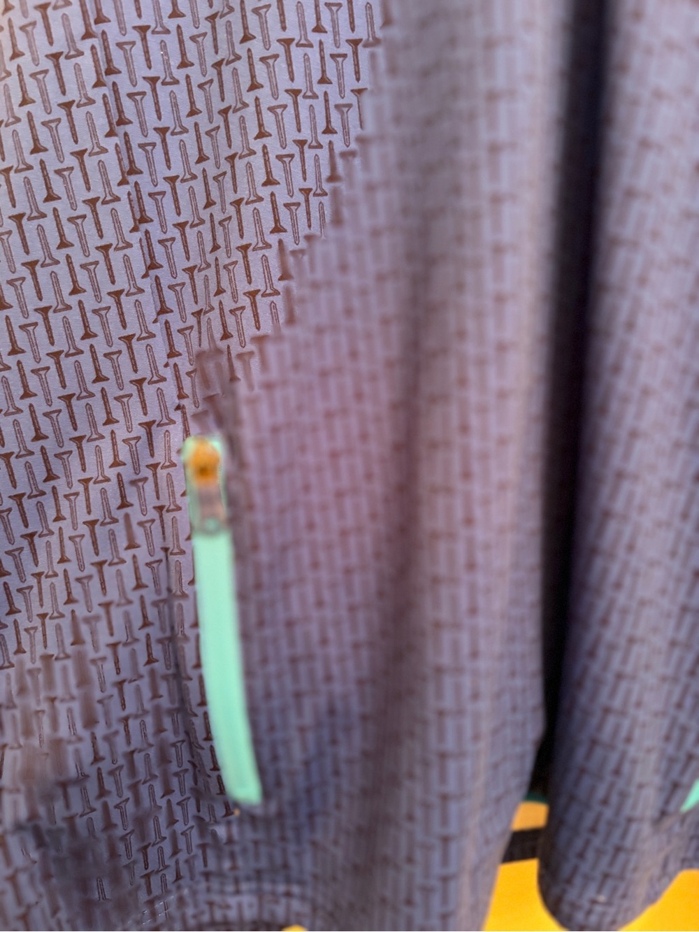Birdie Bound Blue & Aqua Golf Half zip - Picture 4 of 6